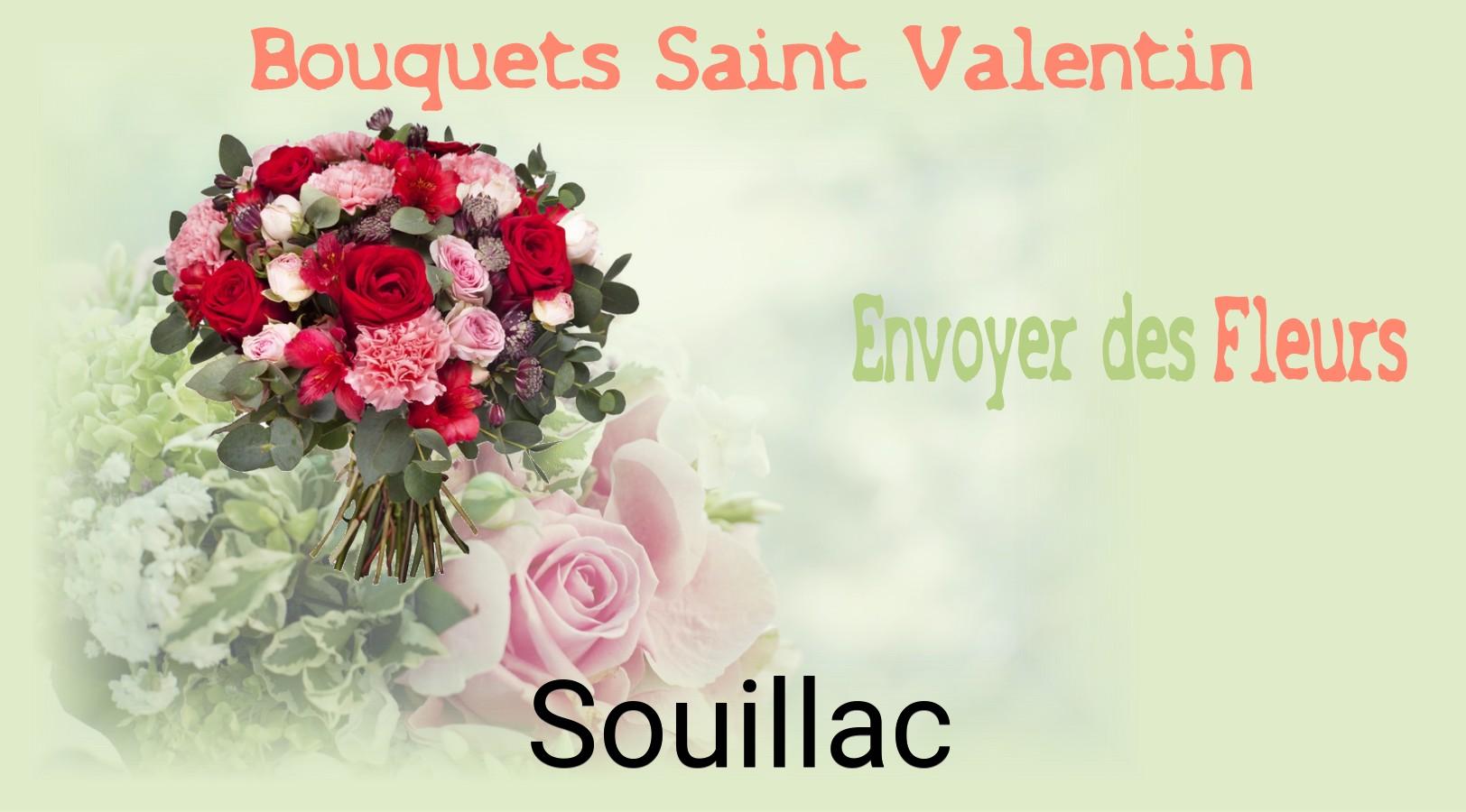 Roses de Saint-Valentin livrées à Souillac
